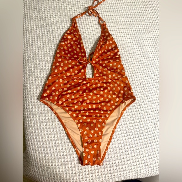 Victoria's Secret Other - Victoria’s Secret Floral Orange Swimsuit
